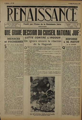 La Nouvelle Renaissance  N°88 (24 janv. 1947)
